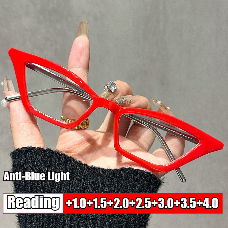 Lunettes de lecture œil-de-chat tendance pour femmes, lunettes anti-lumière bleue haute définition, lunettes de mode unisexe pour la presbytie