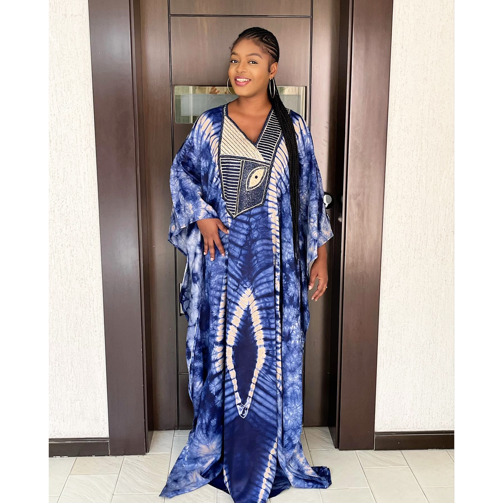 Robes africaines pour femmes cravate teinte Dashiki broderie Design Couple mode robe élégante avec écharpe