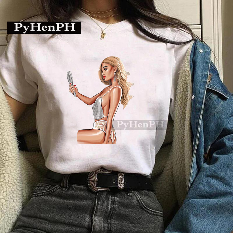 T-shirt à la mode pour filles, un T-shirt imprimé élégant de Style européen et américain, est une grande amie décontractée d'été pour les femmes