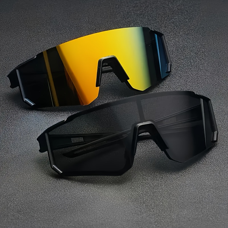 Lot de 2 lunettes tendance surdimensionnées pour hommes et femmes avec étui – Légères et durables – Lunettes décoratives décontractées pour un usage quotidien