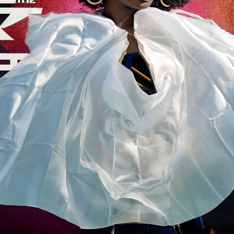 InjVeil de danse du ventre pour filles et femmes, léger, 100% fait à la main, offre spéciale, voile de danse chinoise, châle de danse du ventre, rond, blanc, 2024