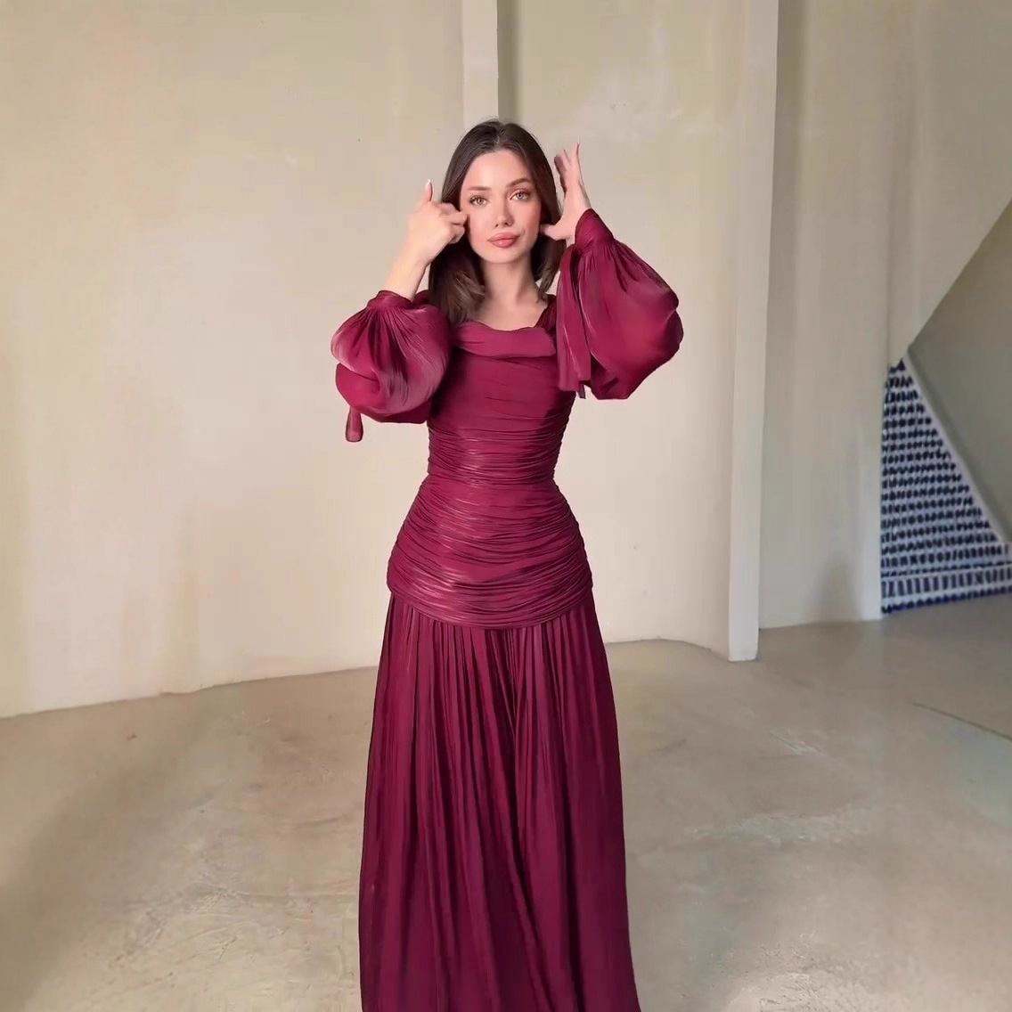 Robe musulmane Abaya pour femmes, Jalabiya Eid, robes longues plissées pour fêtes, Kaftan Islam, Vestidos Maxi, Robe de soirée Ramadan, Abayas Maroc Dubaï