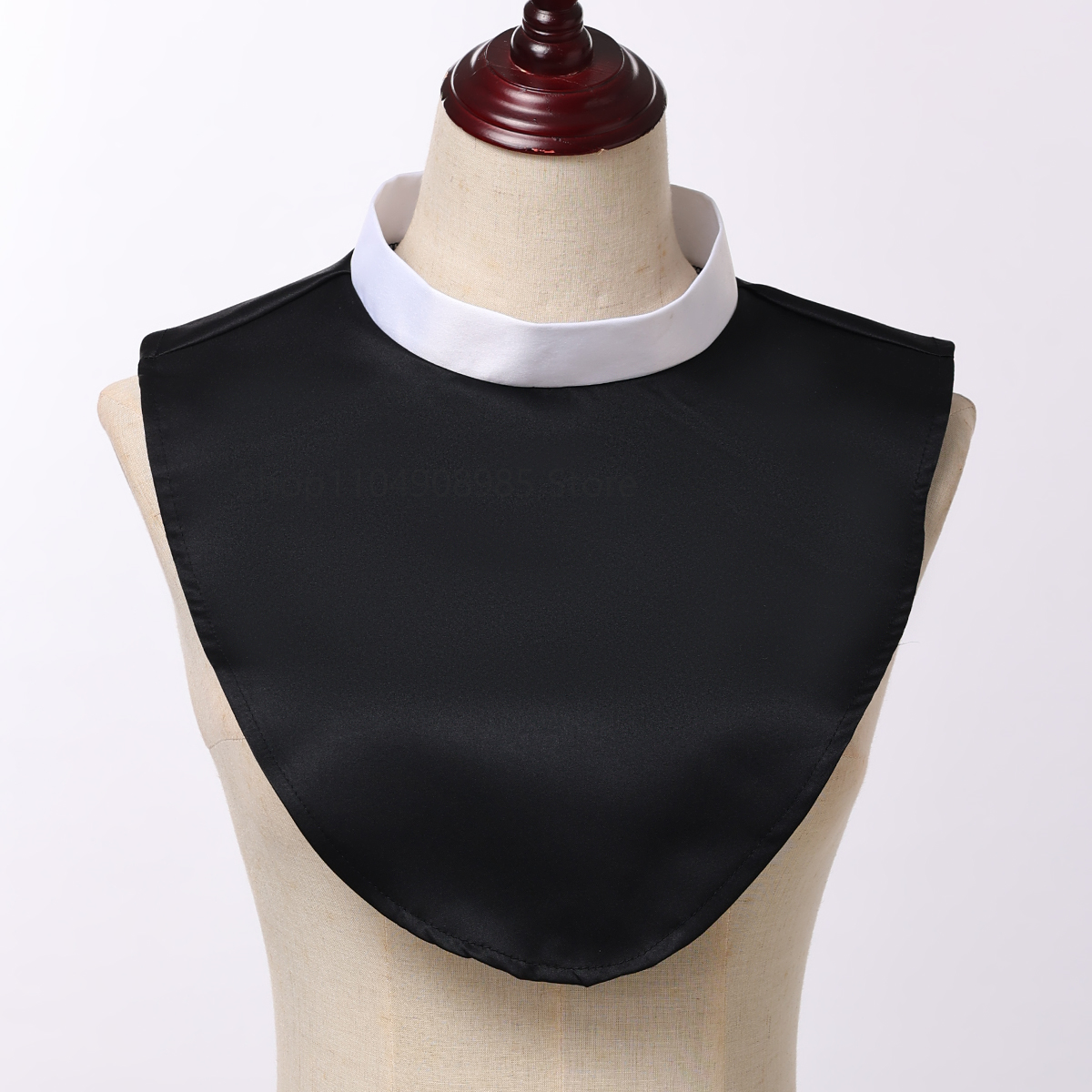 Collier de prêtre Cosplay médiéval rétro blanc, accessoires de Costume, vêtements intérieurs polyvalents, faux col