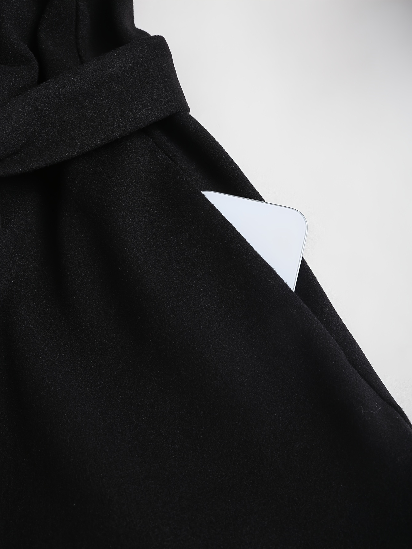 Veste à capuche double boutonnage grande taille, décontractée, élégante et tendance pour femme, idéale pour l'automne et l'hiver
