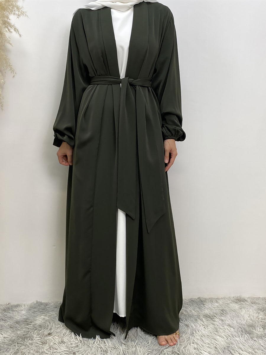 Eid Ramadan ouvert Abaya dubaï luxe turquie Abayas pour femmes Robe de mode musulmane caftan islamique Kimono Femme Robe musulmane