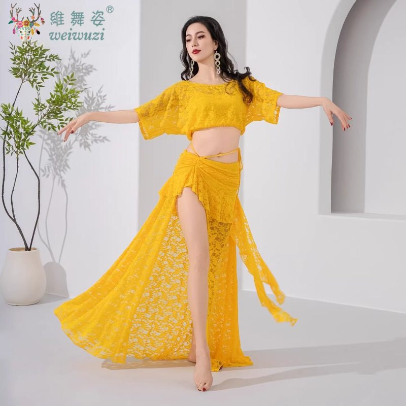 Tenue d'entraînement pour danseuses orientales, confortable et respirante, ensemble sexy en dentelle, costume de danse orientale pour femmes adultes, vêtements de performance