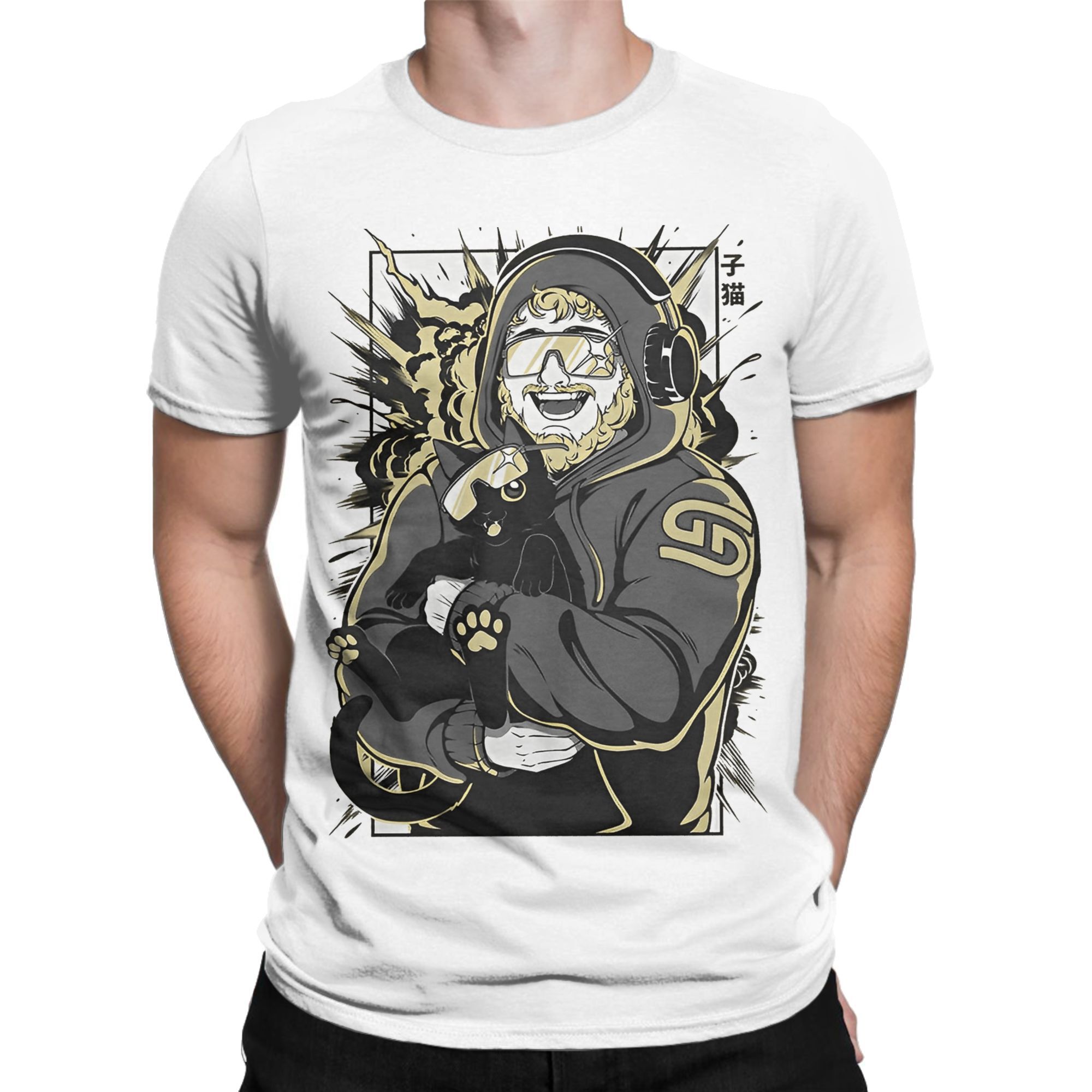 T-Shirts pour hommes caseoh merch Vintage coton T-Shirts à manches courtes t-shirt col rond vêtements nouveauté