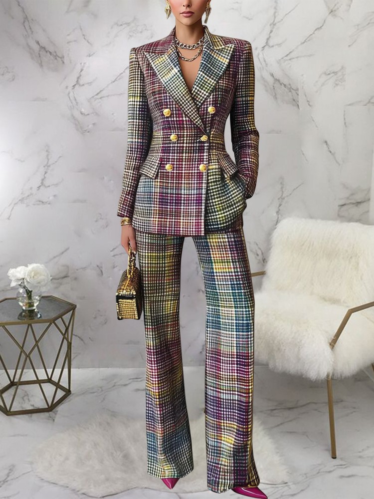 Ensemble de mode pour femmes 2 pièces ensembles nouveauté correspondant deux pièces ensembles à manches longues Blazer haut et pantalon costumes tenues vêtements