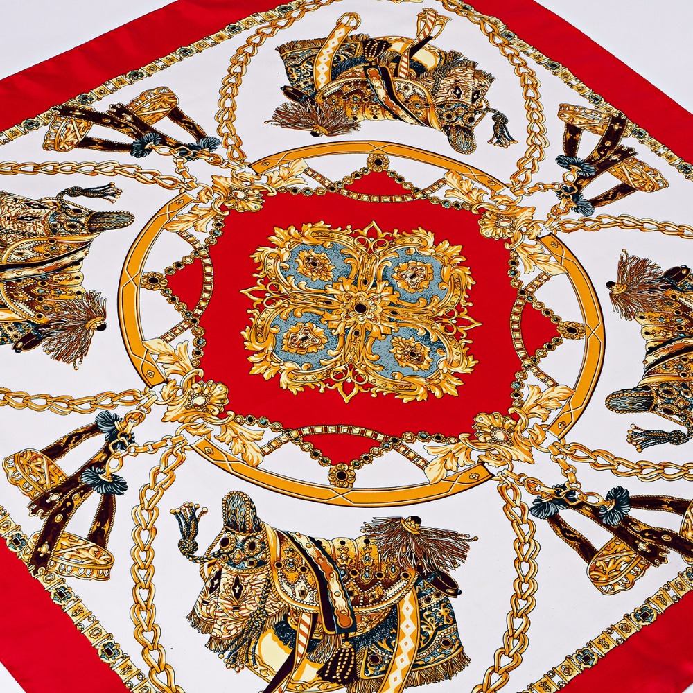 Foulard Carré à Fleurs pour Femme, Design à la Mode, Bandana, Châle, Hijab, Élégant, pour Sauna, 90x90cm, M207