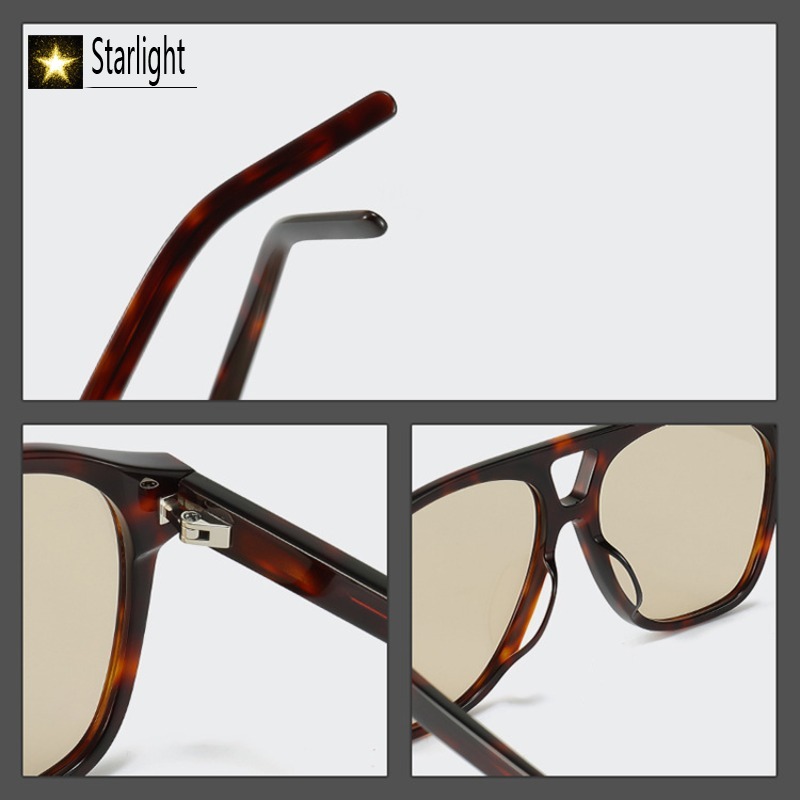 Lunettes de soleil oversize en acétate pour hommes, grande taille 58 mm, verres larges, monture pilote tendance pour femmes, protection UV400, pour visages larges