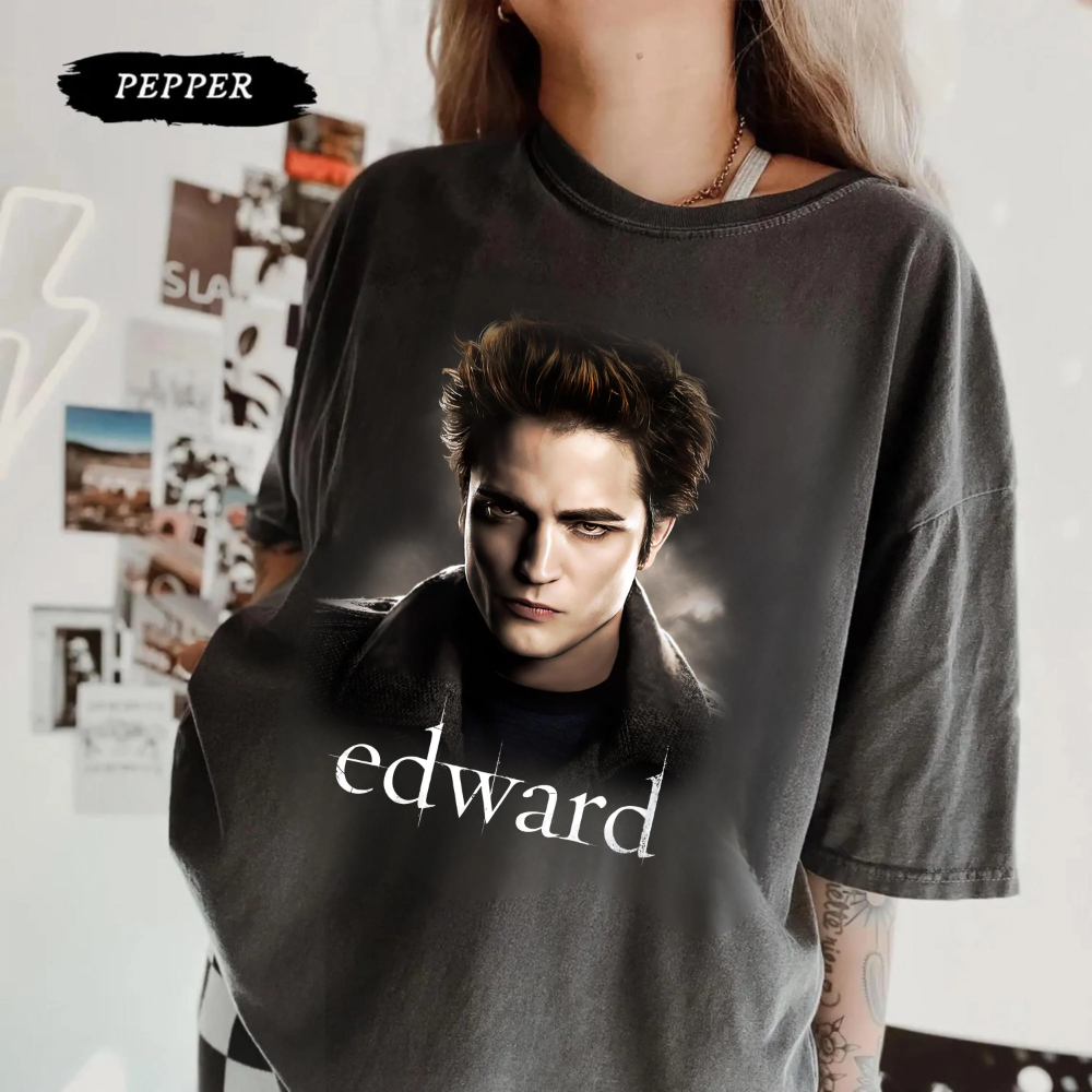 T-shirt Endaya Wearing Edward pour femme, haut graphique pour fans du film Team Edward, idéal pour l'été