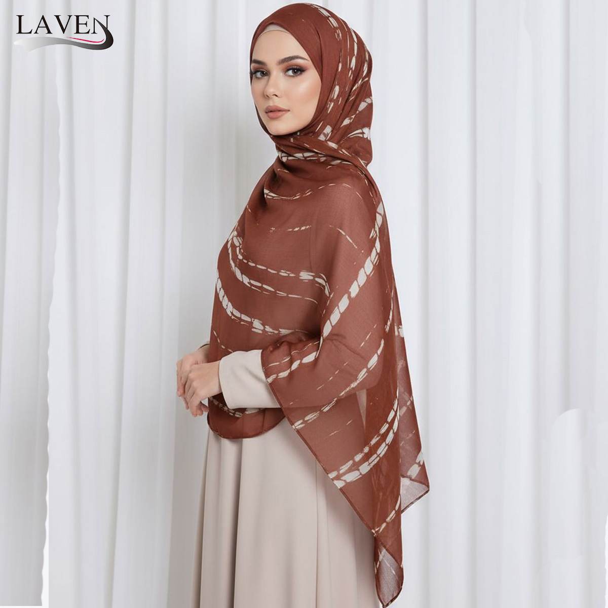 Nouvelle écharpe imprimée aquarelle Hjiab pour femme musulmane coton Modal longs châles Mujer écharpes Turbante Feminino Africano Islam cadeaux