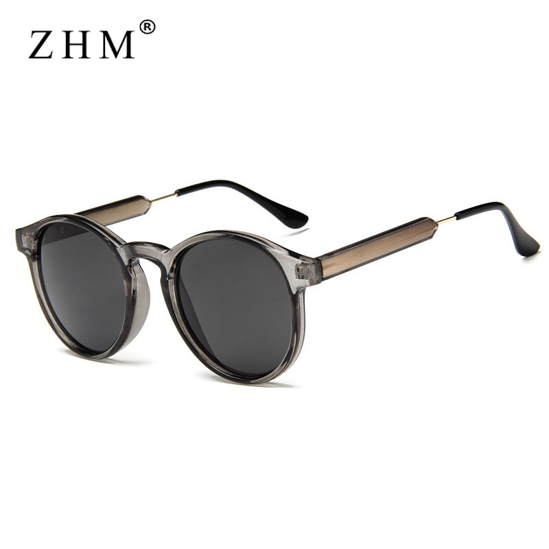 Lunettes De Soleil rondes rétro femmes hommes marque Design Transparent femme lunettes De Soleil hommes Oculos De Sol Feminino Lunette Soleil UV400