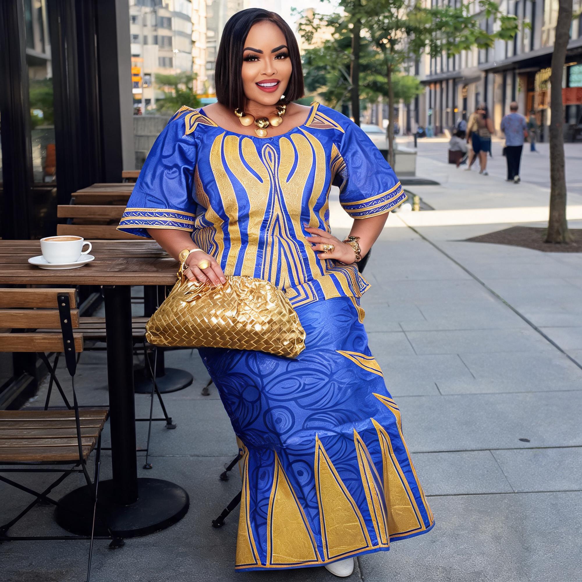 Robes africaines pour femmes grande taille, robe longue avec écharpe, design brodé Bazin Riche