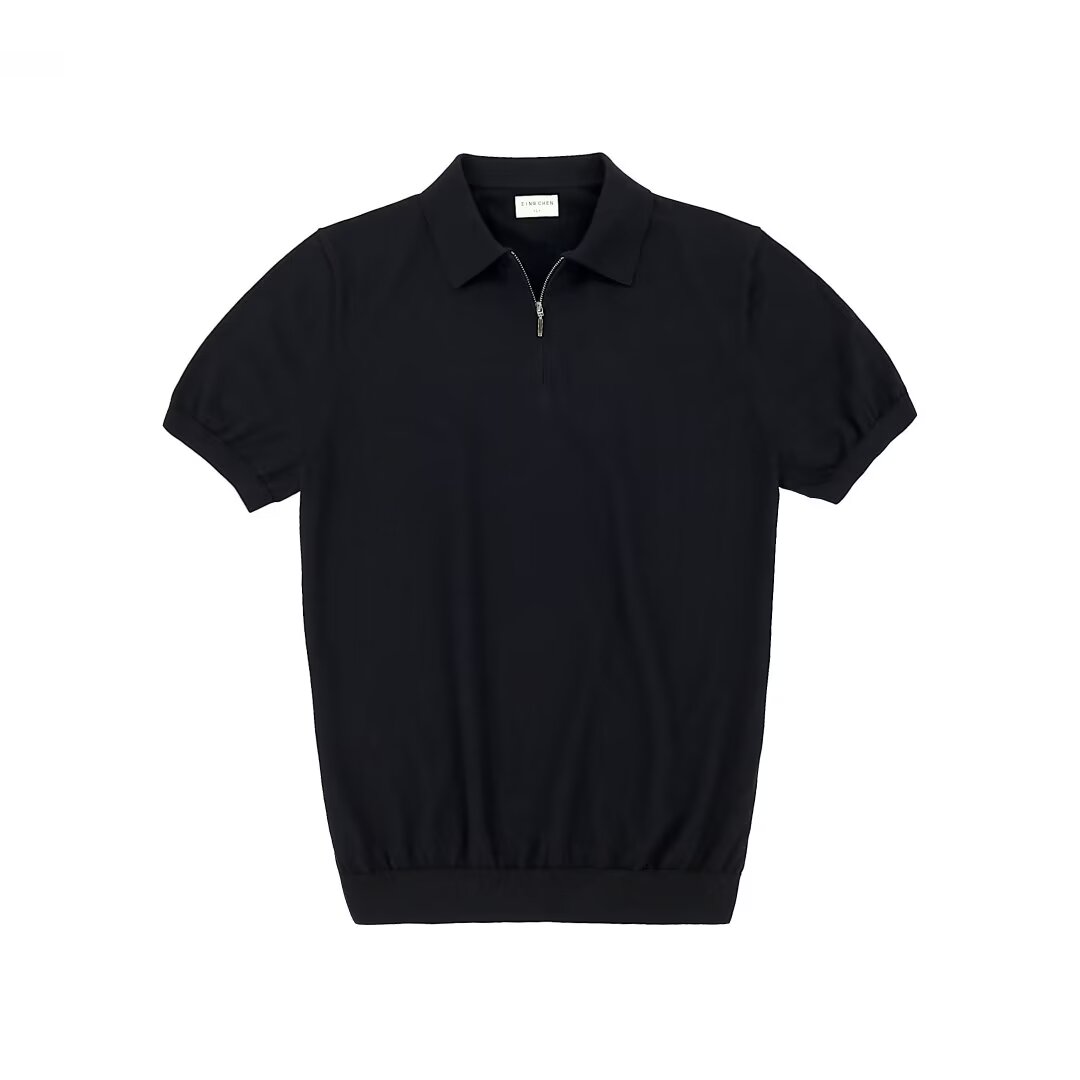 Mode hommes polos hommes à manches courtes T-shirt à carreaux tout assorti T-shirt nouveaux vêtements d'affaires décontracté mode hommes mince hauts