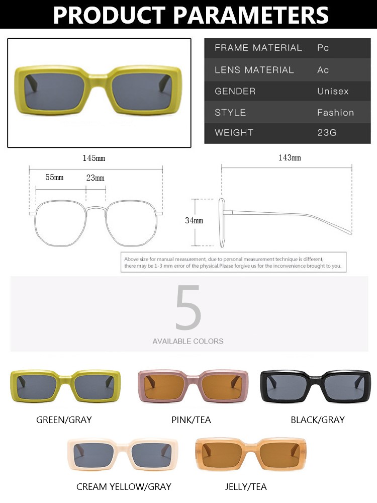 2022 rose nuances femmes petites lunettes de soleil noir mode carré lunettes Vintage rétro vert lunettes femme unisexe Oculos Fe