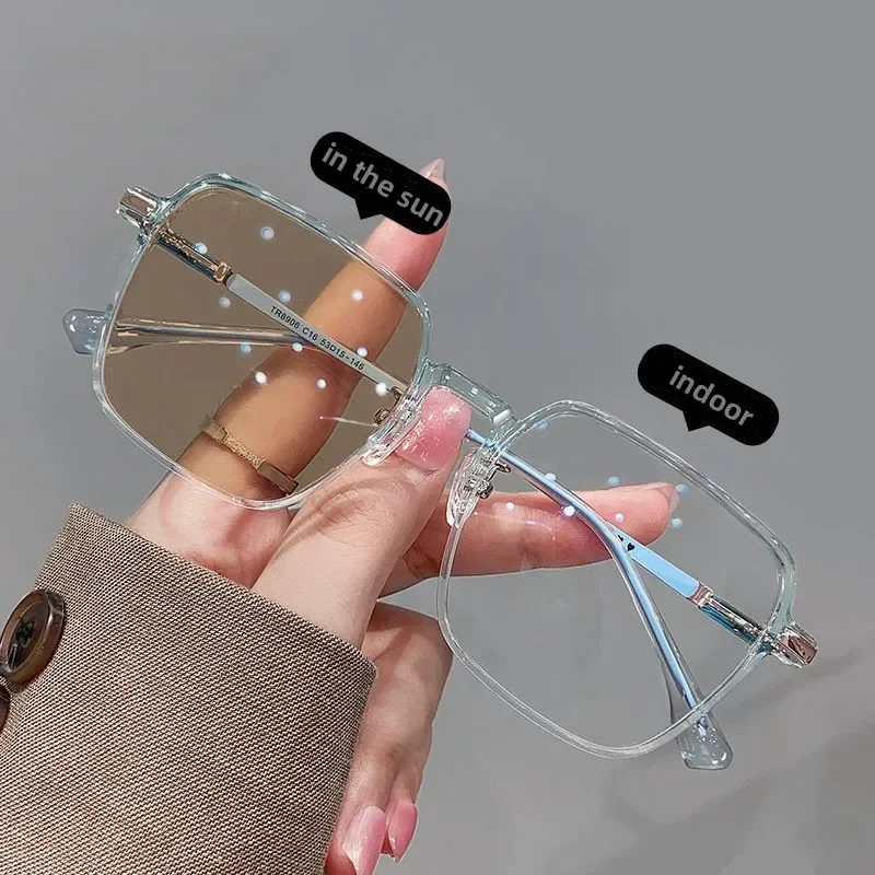 Lunettes de myopie intelligentes pour hommes et femmes, lunettes optiques ultra légères, vue de près, document proxy, respirantes, 0-1.0-1.5-2.0-4.0