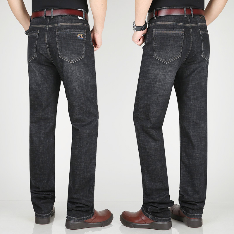 Jean Extra Long 117CM de haut pour hommes, 195CM, grande taille 42 44 46, classique, surdimensionné, épais, extensible, pantalon Slim en Denim, automne