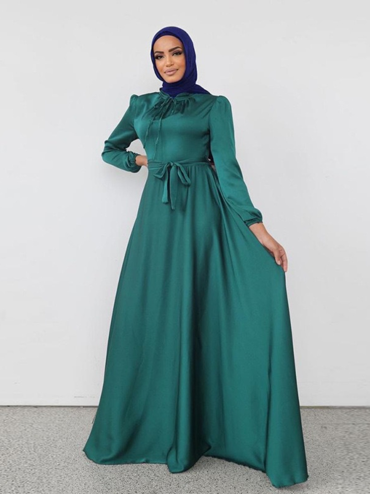 Ramadan Abaya turquie robes en Satin soyeux pour femmes Abaya Robe Longue De soirée Femme Longue Robe musulmane Robe Longo Maroc