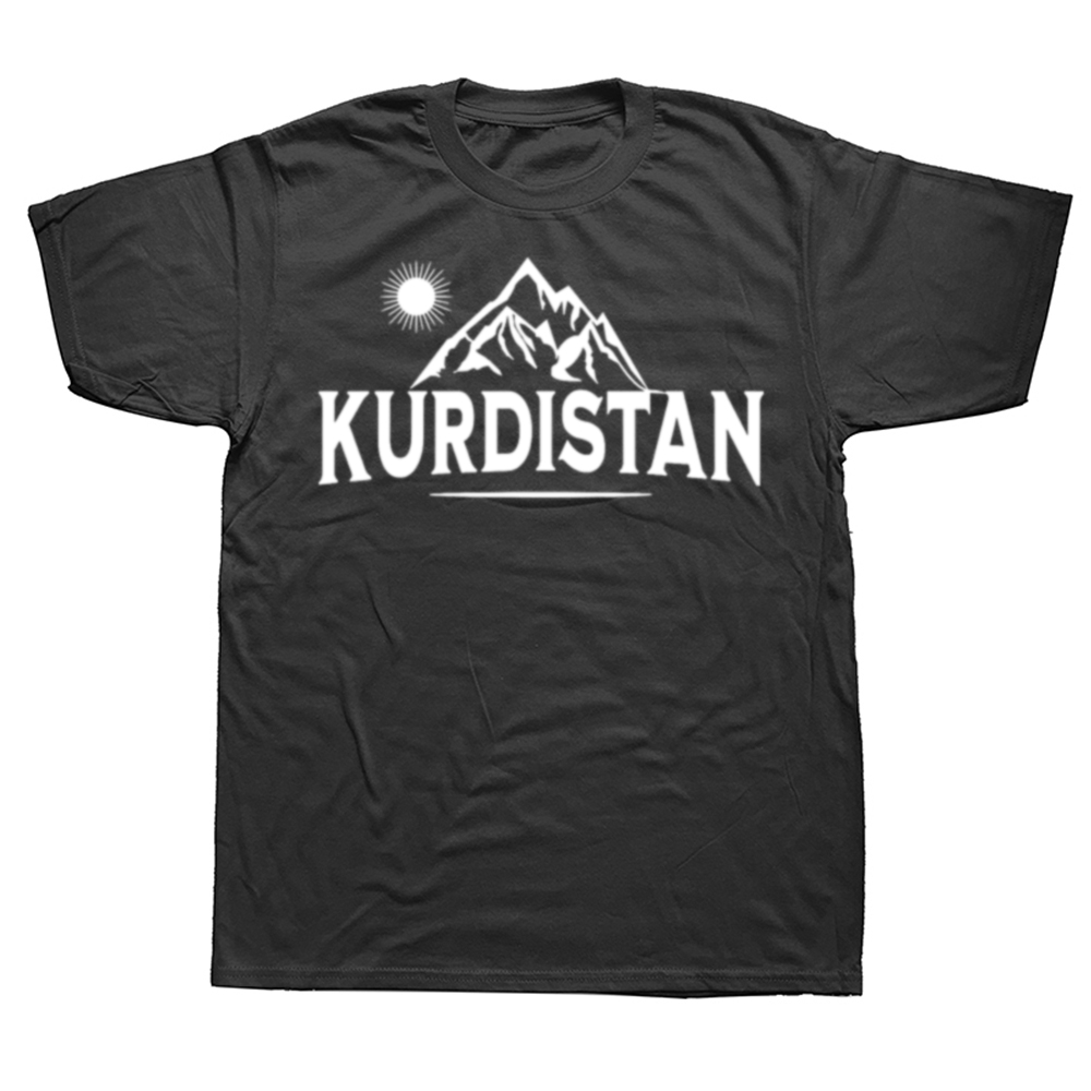 Drôle kurdistan montagnes kurds kurdish t-shirts coton à manches courtes cadeaux d'anniversaire hommes vêtements mode décontracté lâche t-shirt