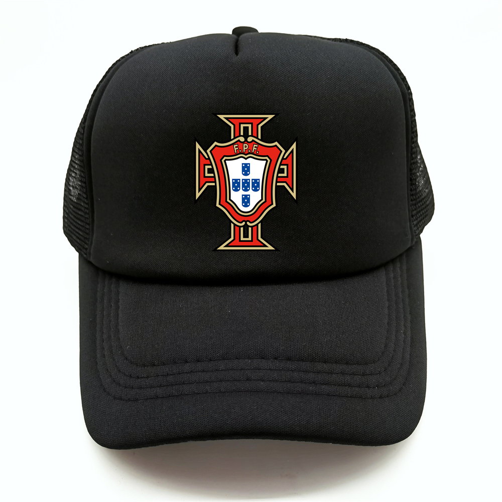 Casquettes de camionneur du Portugal pour hommes, chapeau de baseball, filet en maille unisexe, chapeaux de footballeur nationaux, cool, été