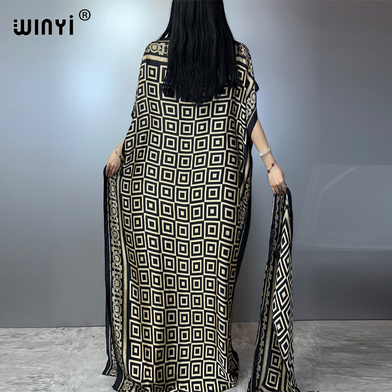 WINYI robe traditionnelle africaine musulmane pour femme abaya dubaï caftan de luxe robe de soirée élégante robe Maxi longueur couvertures de plage