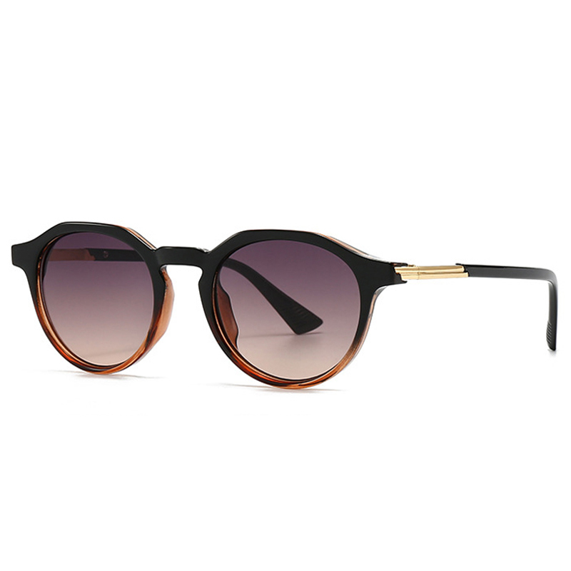 SHAUNA nouvelles femmes rondes dégradé lunettes de soleil nuances UV400 rétro hommes tendance Punk lunettes de soleil