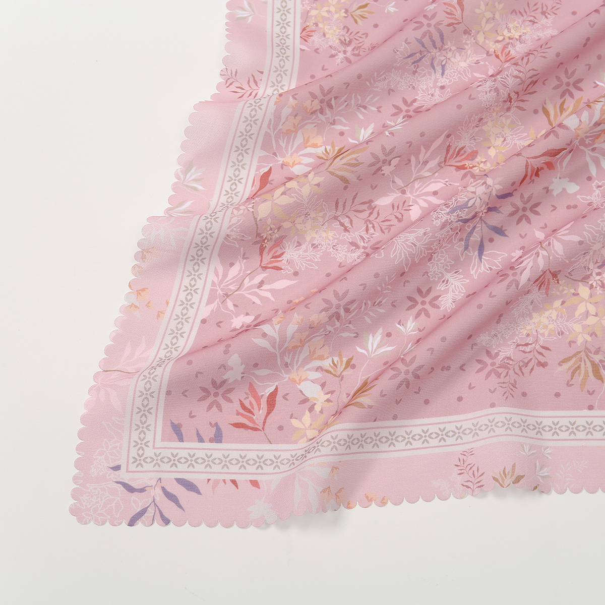 Foulard carré en viscose imprimé floral pour femme, hijab musulman, châle, foulard de mode malaisien, mouchoir, écharpe 110*110cm