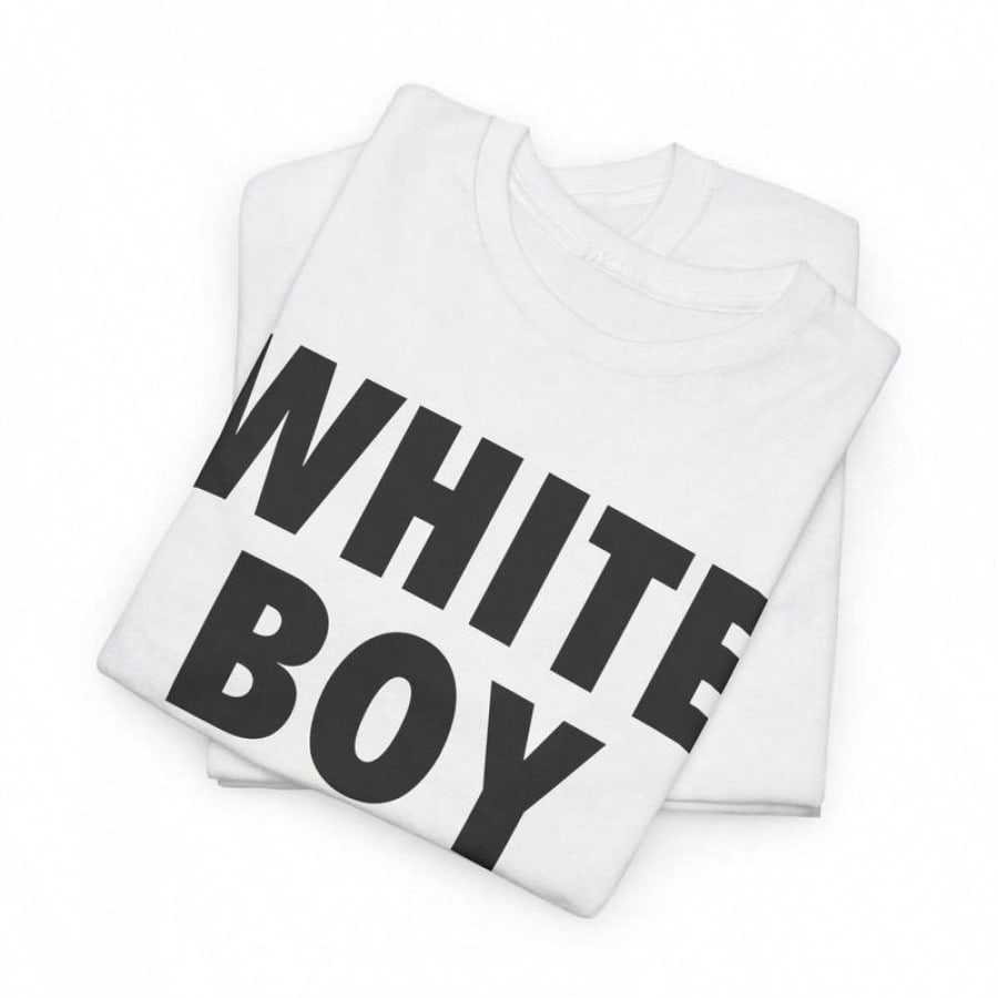 Blanc garçon de l'année chemise hommes femmes surdimensionné été coton imprimé à manches courtes T-shirt rétro décontracté Streetwear Vintage T-shirt haut