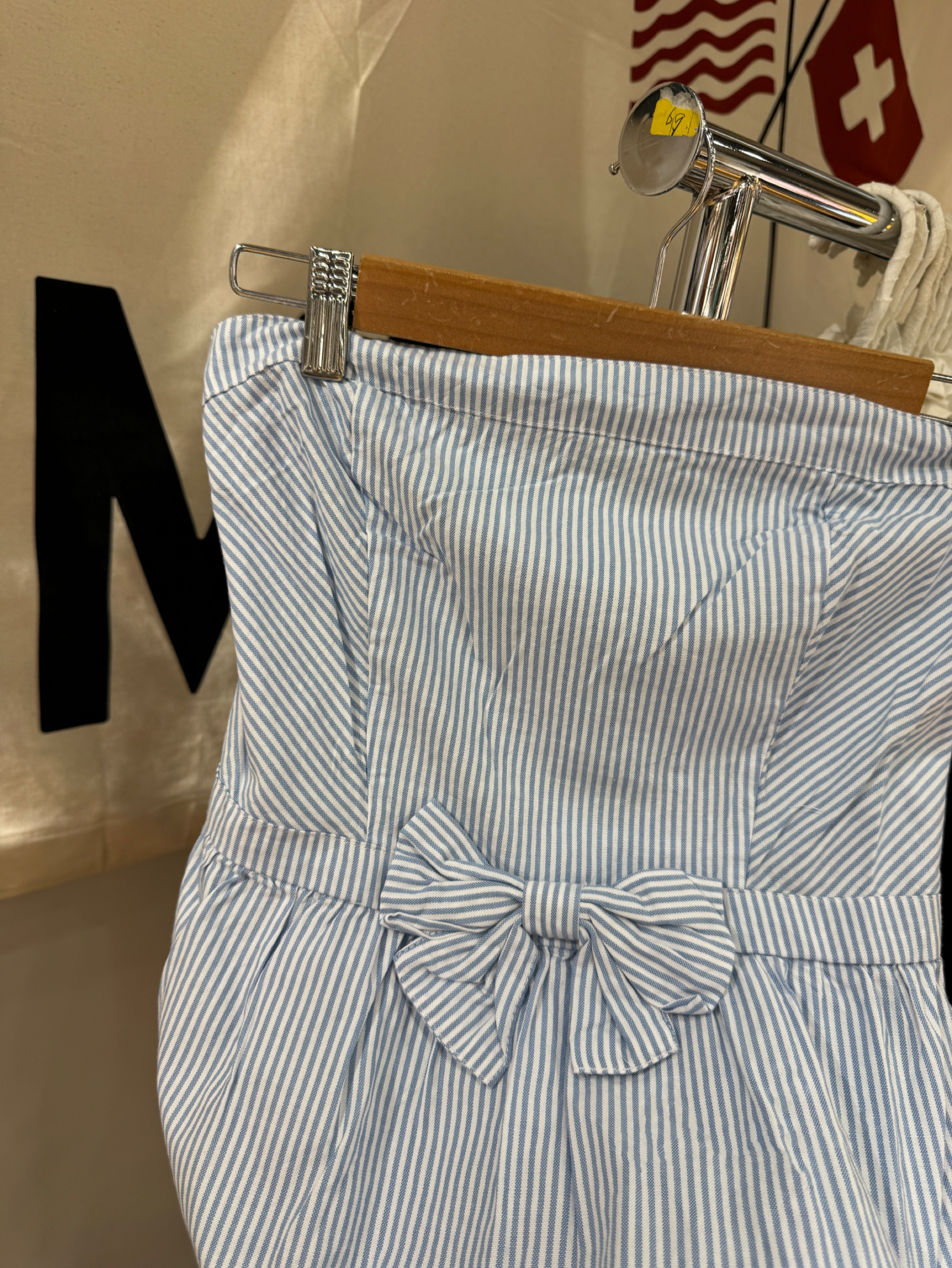 Nouveau débardeur tube rayé bleu pour femme, mignon, sans bretelles, en coton, sans manches, style preppy, décontracté et doux, coupe courte, pour l'été