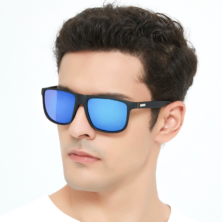 Lunettes de soleil tendance pour la conduite en extérieur, monture carrée populaire, lunettes de soleil classiques pour hommes et femmes, lunettes de pêche et de randonnée