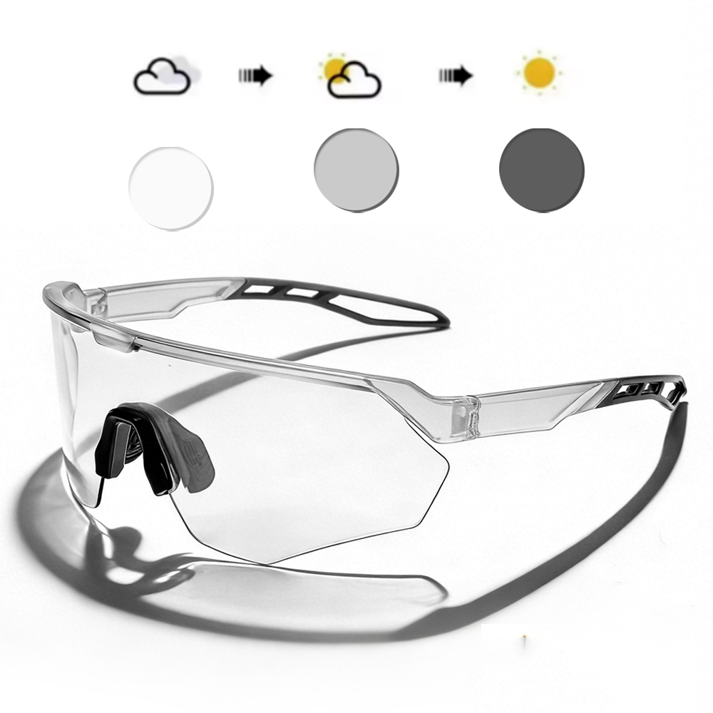 Lunettes de soleil de cyclisme photochromiques pour hommes et femmes, lunettes de conduite, de vélo de montagne, de sport, Uv400