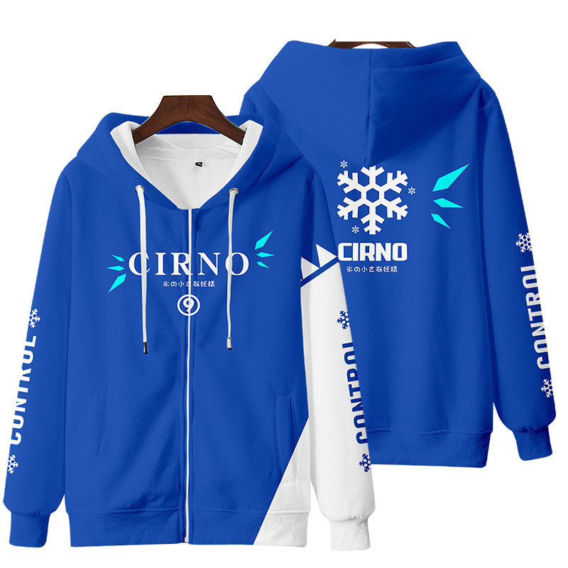 Manteau japonais Anime Touhou projet impression 3D femmes hommes sweats à capuche Cirno Remilia Scarlet Flandre Scarlet Cosplay sweat à capuche