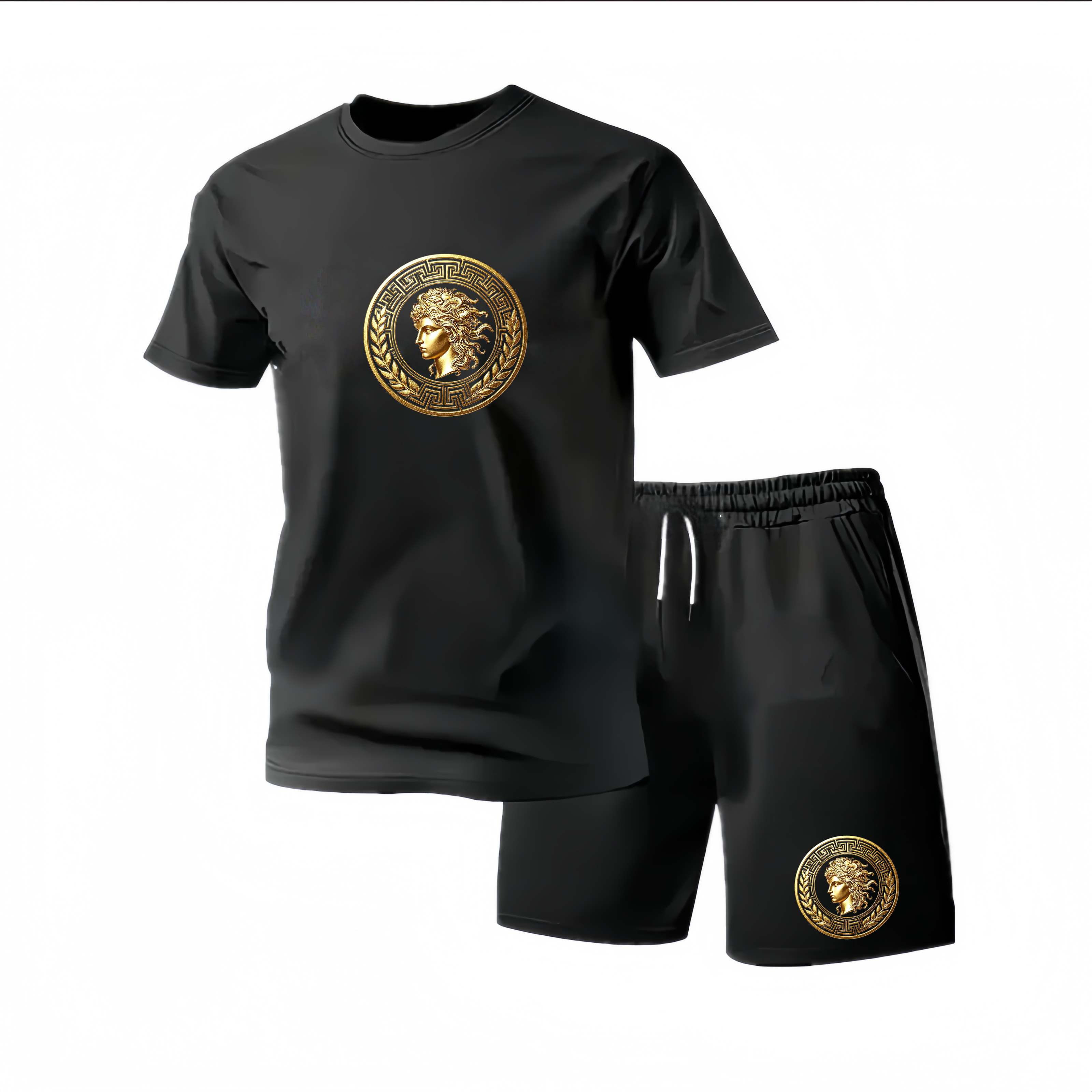 Ensembles d'été pour hommes, survêtement tendance, t-shirts à manches courtes + shorts de sport, vêtements décontractés pour hommes, ensembles de jogging pour hommes, S-3XL