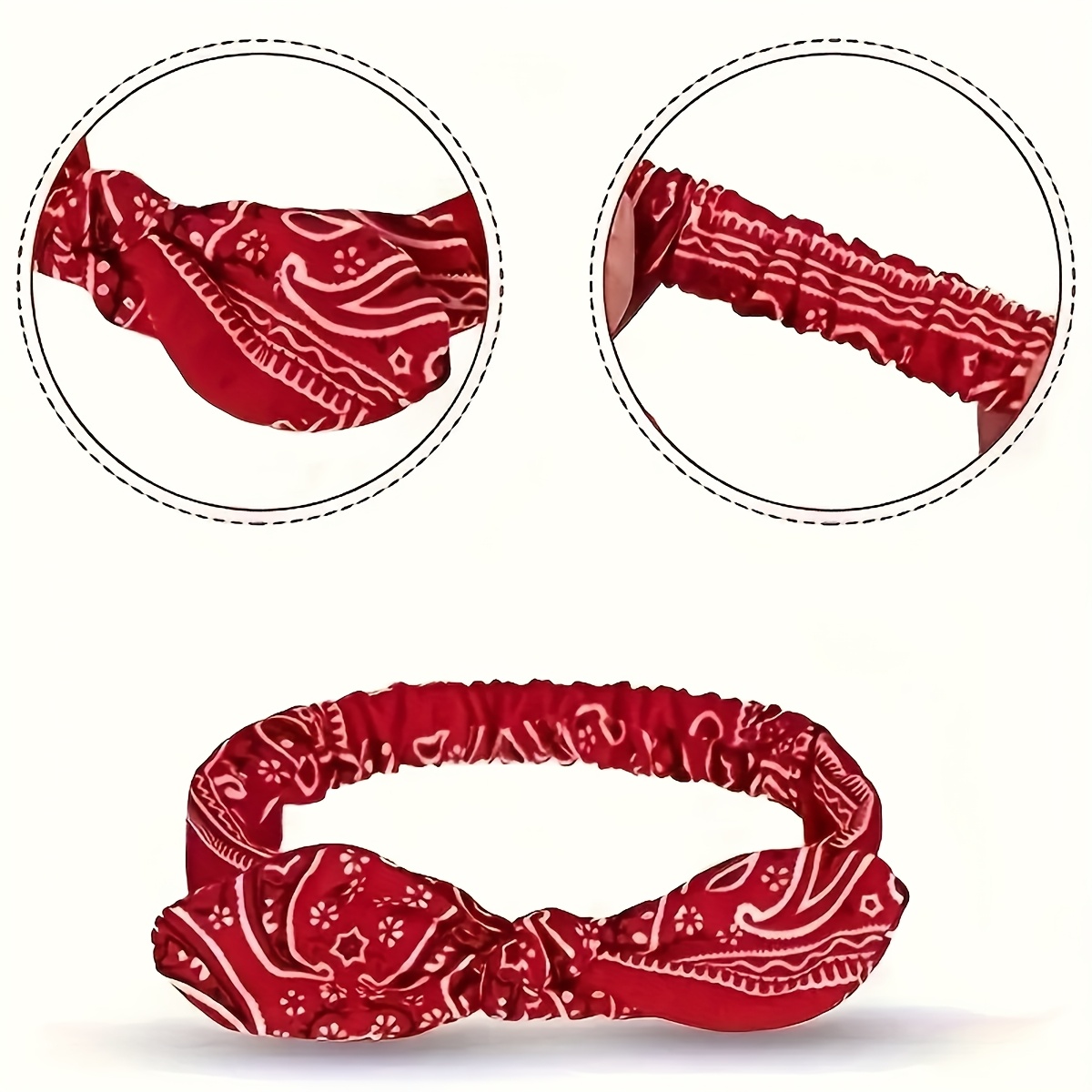 Bandeau élastique à nœud imprimé cachemire, turban, accessoire de coiffure pour femme, décontracté, sport, lavage du visage, 6 couleurs