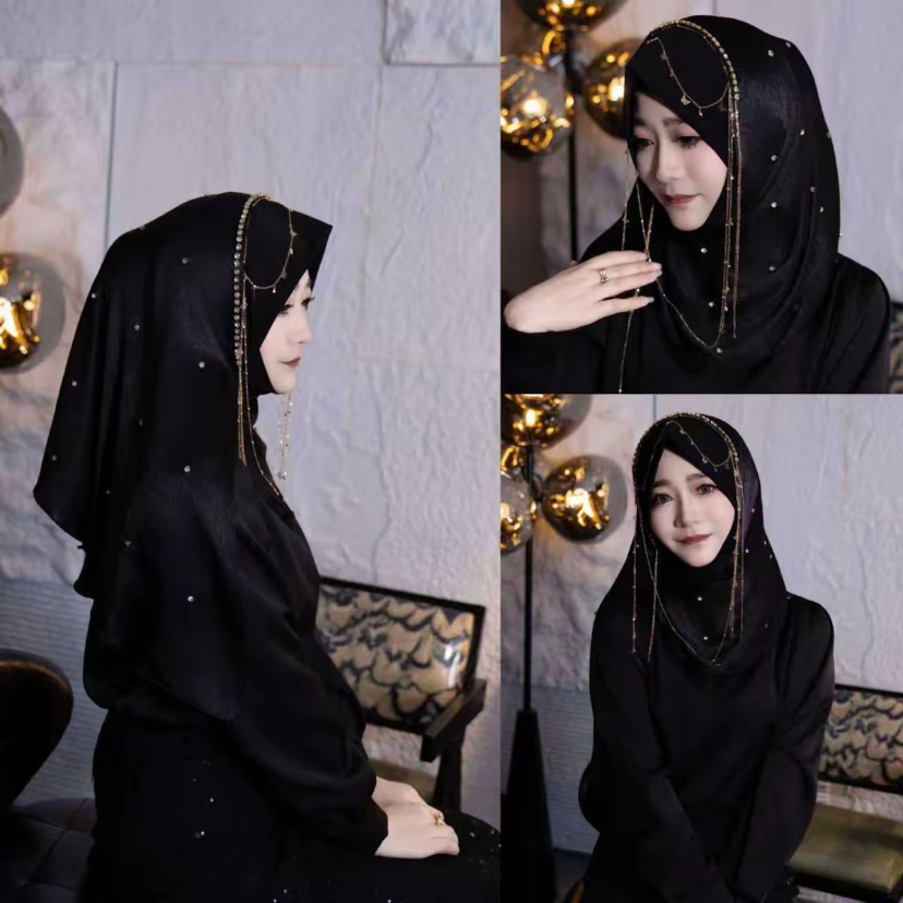 Hijabs musulmans, vêtements islamiques, couvre-têtes, écharpes prêtes à porter pour femmes