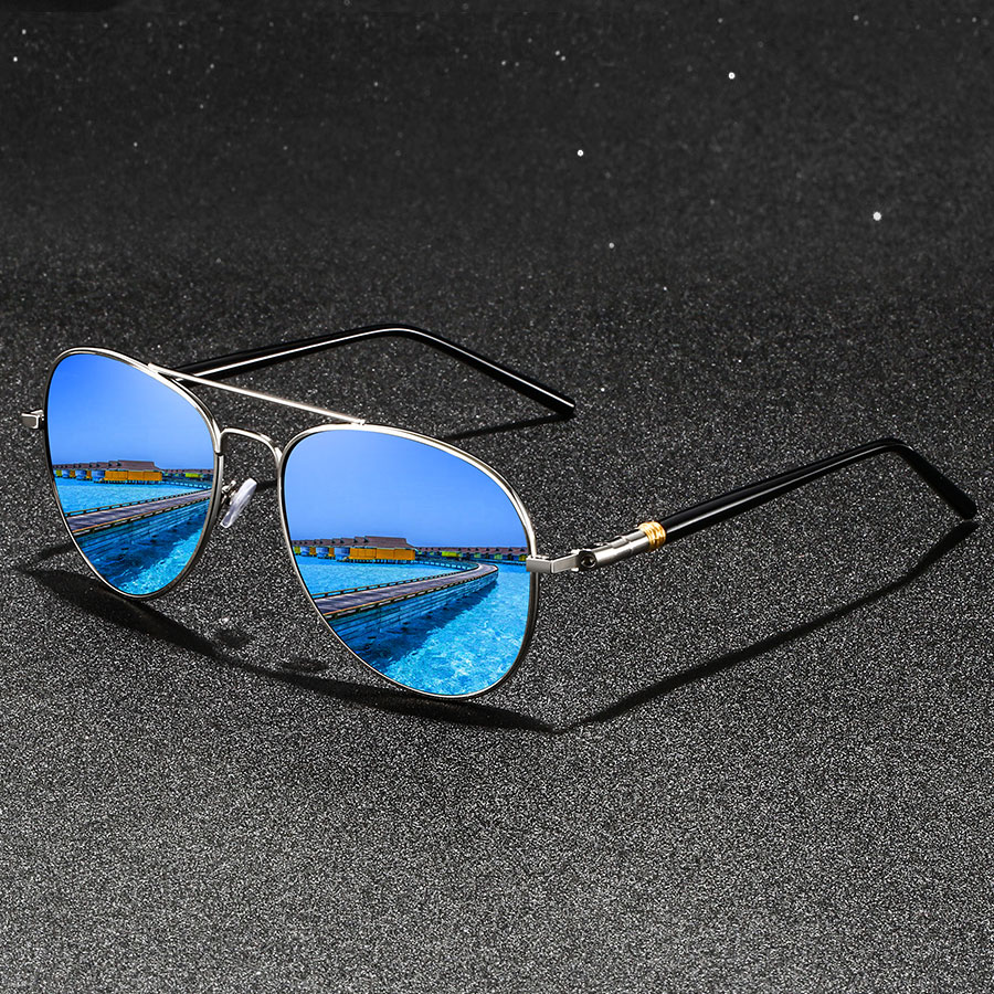 Lunettes de soleil de marque stylées pour homme et femme, style pilote vintage, pour la pêche, la conduite et les sports de plein air
