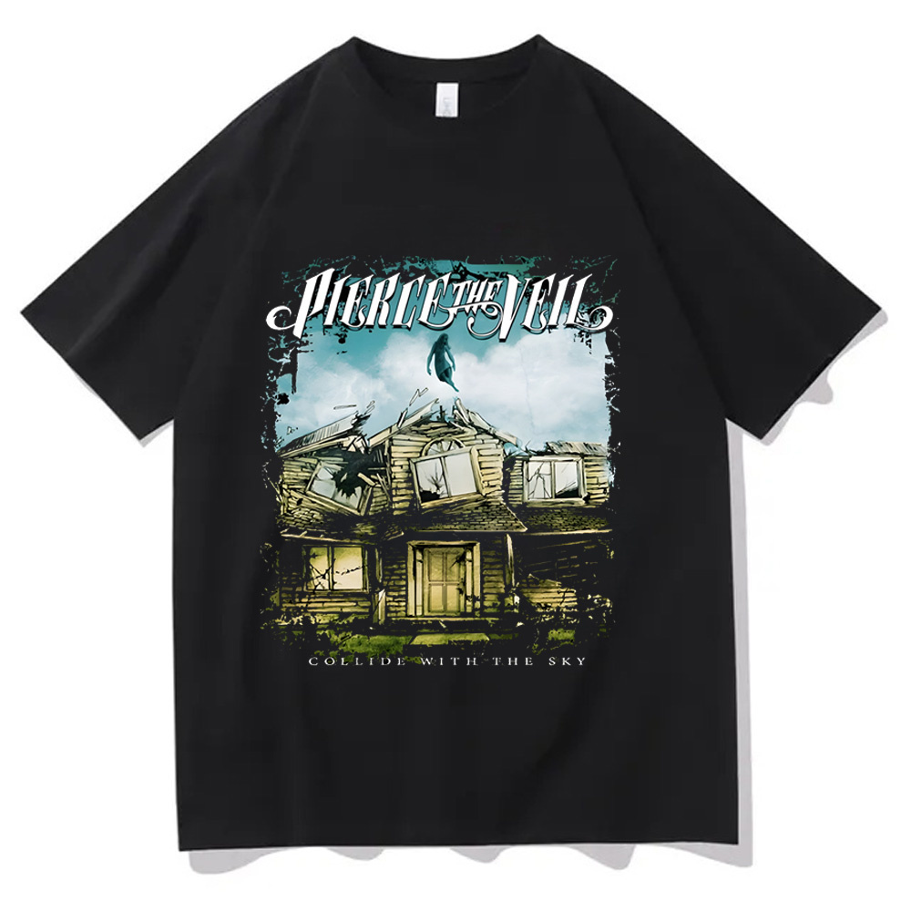 T-shirt en coton respirant Perce the Veil pour femme, grunge, numérique des années 80, chemise Kawaii, vêtements esthétiques vintage, graphiques