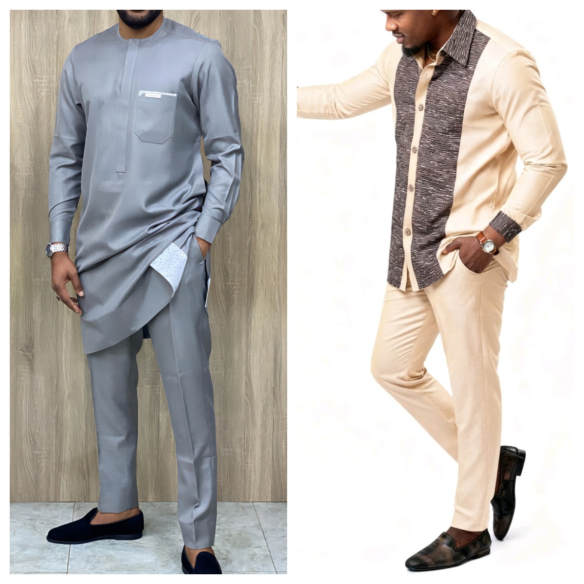 Costume africain élégant pour hommes, robe Agbada deux pièces, veste et pantalon de mariage, costume de mariage, style ethnique africain, 2024