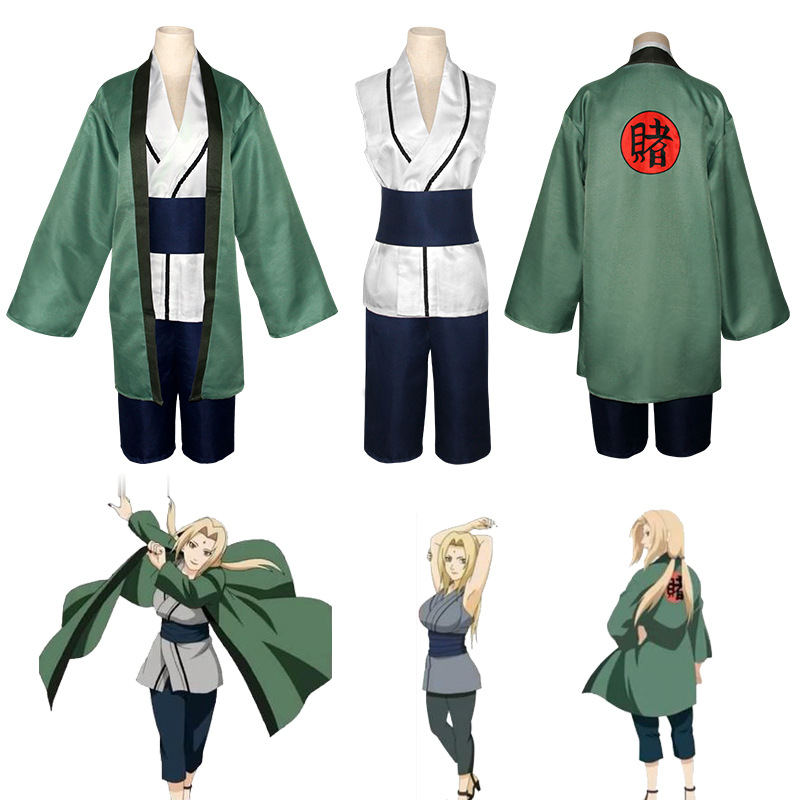 Anime Kimono Tsunade Cosplay Costume pour femmes et filles, dessin animé, Noël, Halloween, carnaval trempé