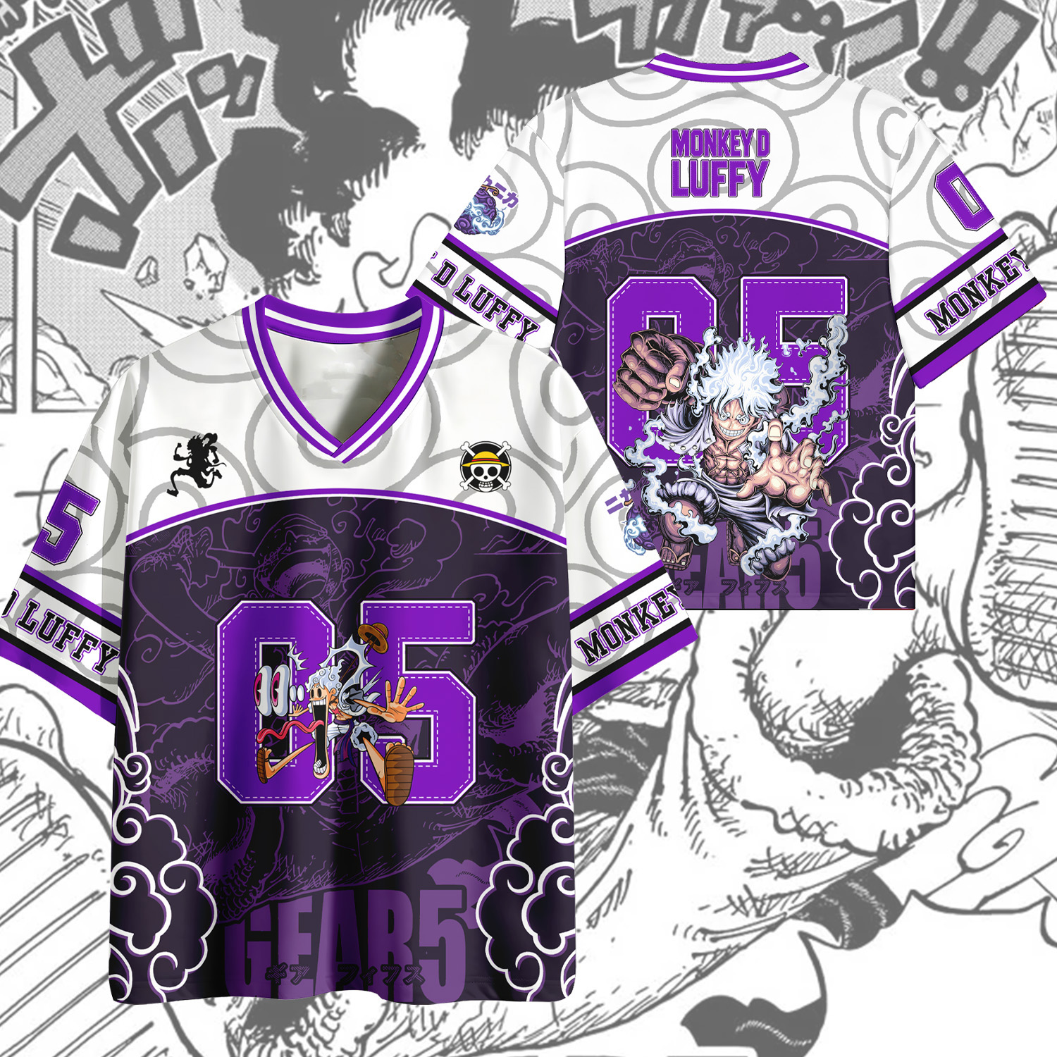 Nouveau T-shirt décontracté respirant style Y2K One Piece Luffy 2026 pour hommes et femmes, idéal pour les fans d'anime en été