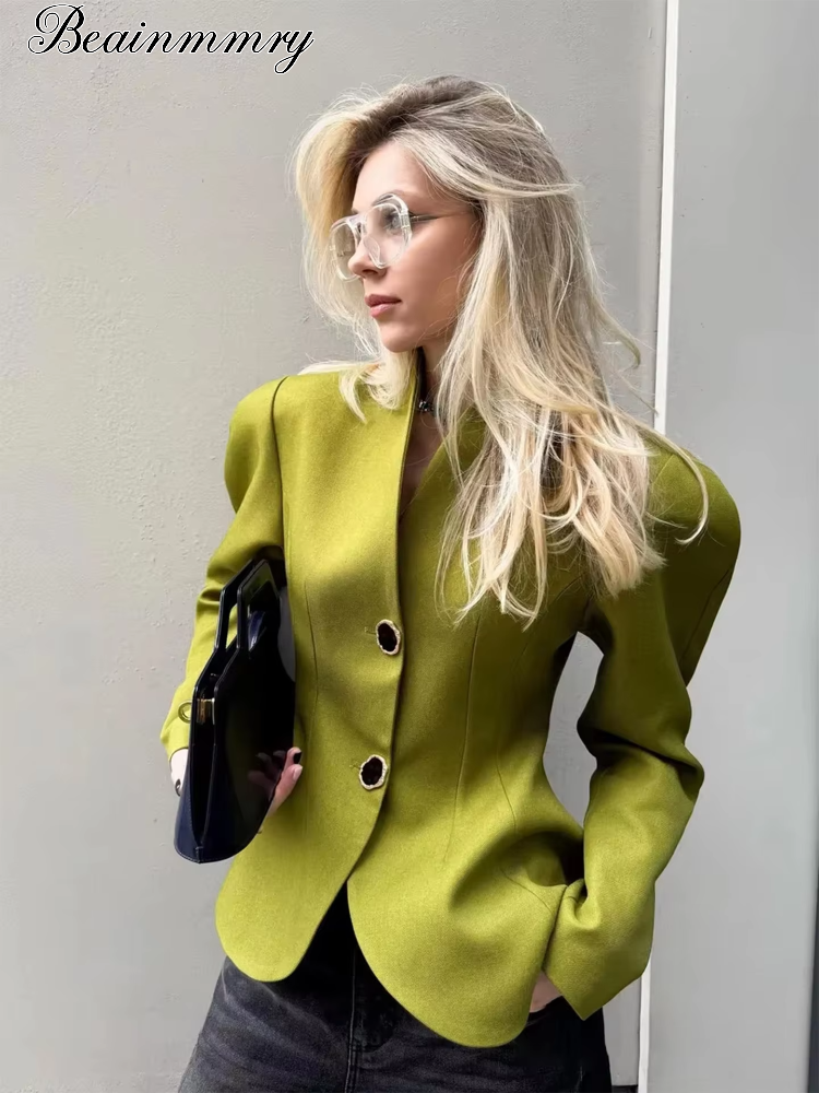 Vestes Courtes à Manches Longues pour Femmes, Col Montant Tendance, Boutons, Taille Cintrée, Vêtements Chic, Nouveauté 2026, Manteaux de Rue pour Dames, Idéales pour les Fêtes