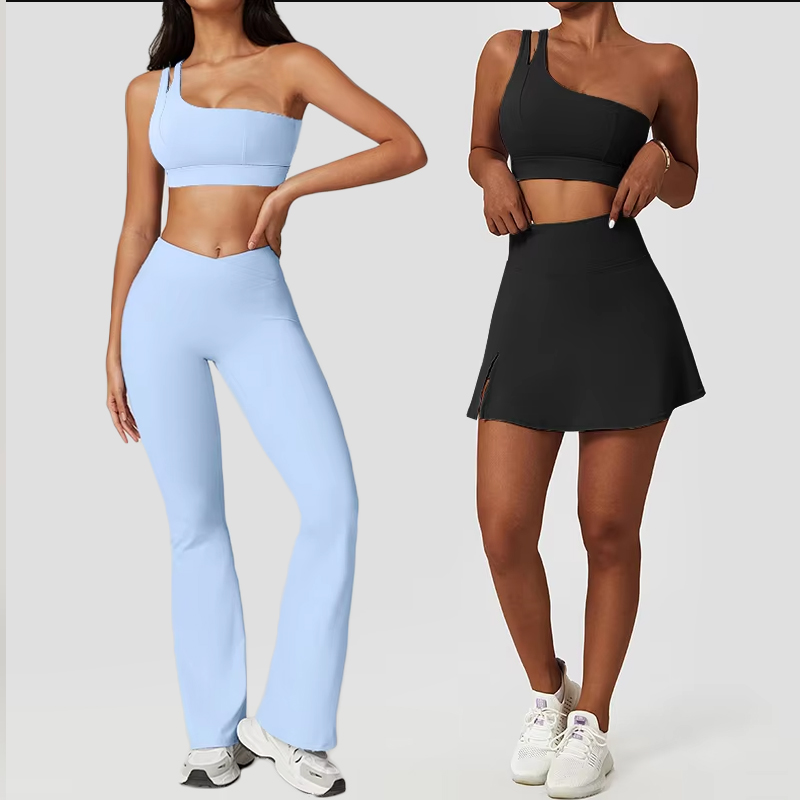 Ensembles de sport skinny pour femmes, survêtement Scrunch Butt, combinaisons de fitness, push-up, collants d'entraînement sexy, vêtements de sport courts