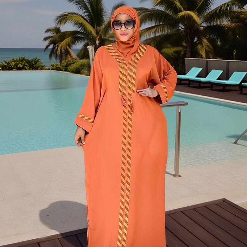 Robe musulmane Abaya Jalabiya femmes Eid robes saoudien longue Robe robes Hijab Islam Abayas foulard Ramadan marocain dubaï caftan