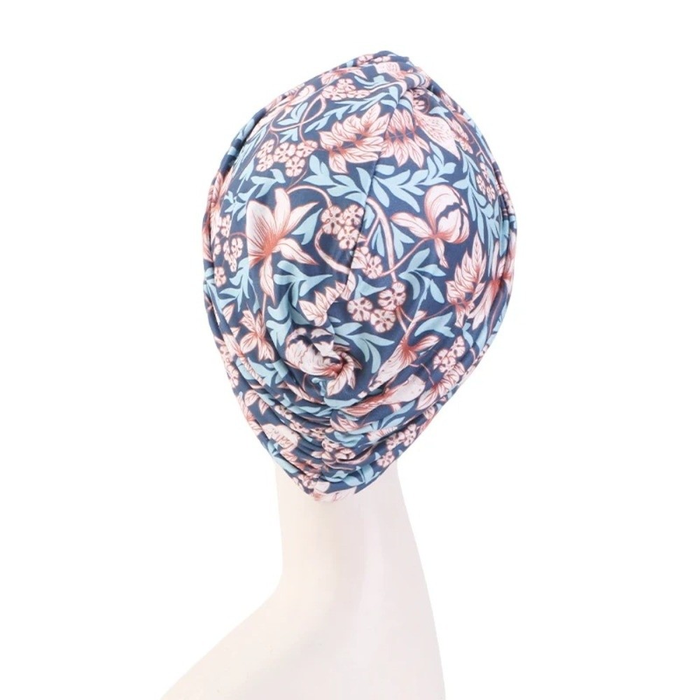 Chapeau Turban Femme Imprimé Floral Tendance, Élastique et Respirant, Foulard Hijab, Bonnet Islamique Africain pour Perte de Cheveux, Chimiothérapie, Bonnet Arabe Islamique