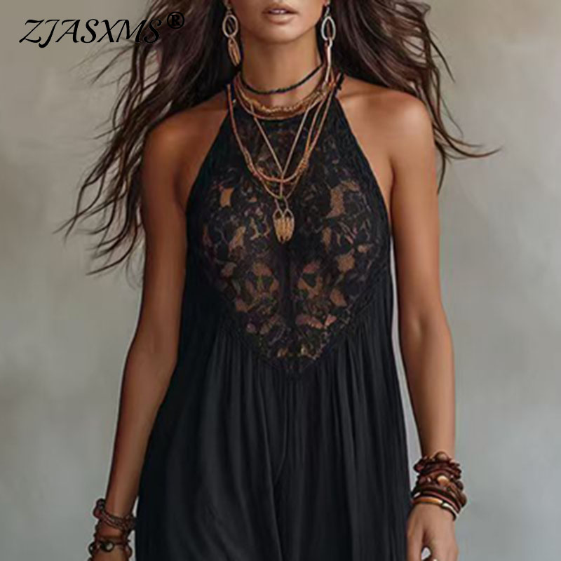 Robe Courte Bohème Imprimée Ample pour Femme, Col Montant, Manches Cloche, Volants, Ourlet Asymétrique, Style Vintage Été 2026, Idéale Plage et Vacances