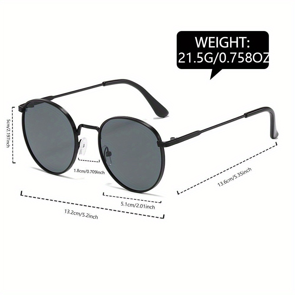 Lunettes de soleil noires ovales à petite monture, classiques, élégantes, accessoires d'extérieur, accessoires de plage, unisexes, 1 pièce
