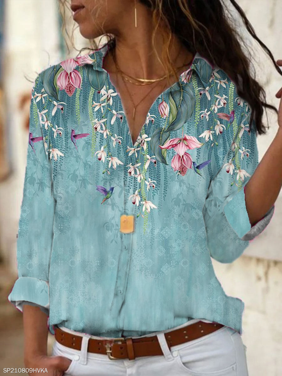 Mode femmes chemise décontracté à manches longues chemise femmes printemps et automne nouvelles femmes blouses