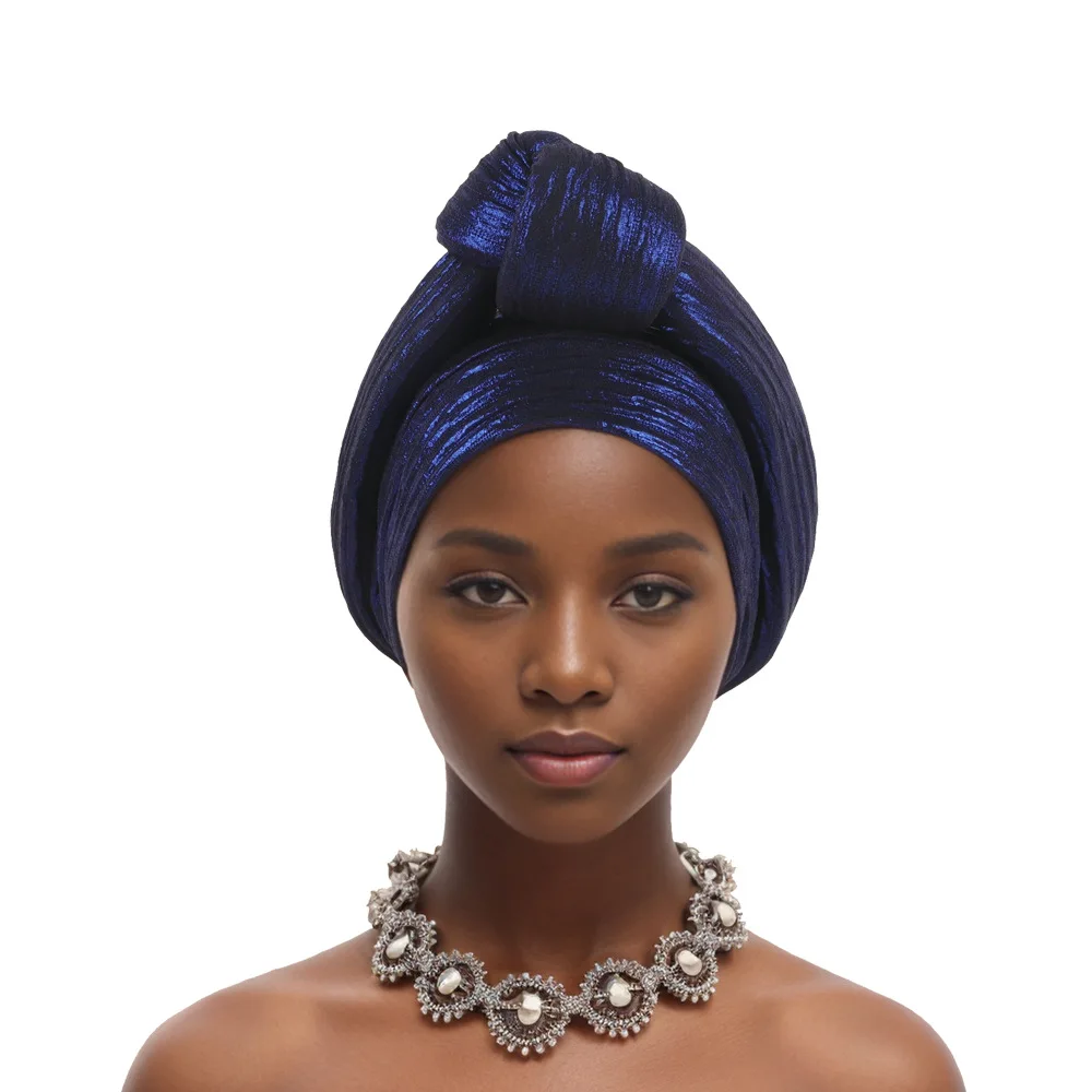 Cravate de sauna de document solide pour les femmes, couvre-chef africain, tenues élégantes, chapeaux africains, été, automne
