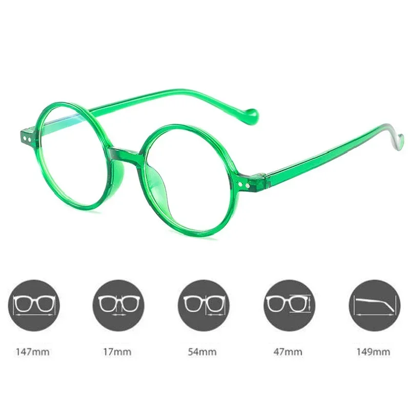 Dames rétro Transparent lunettes de lecture hommes femmes petit rond loin vue presbytie à la mode nouvelles lunettes de Prescription 0 à + 4.0